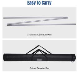 Портативная алюминиевая раздвижная стойка для баннера с логотипом (арт. 21102908)