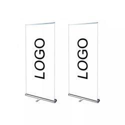 Регулируемая стойка для баннера 80x200 см с логотипом, экономичная (арт. 21102922)
