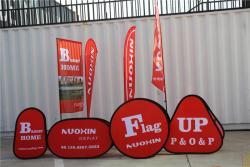 Промо-набор флагов-перев с логотипом, полиэстер NUOXIN (арт. 21102923)