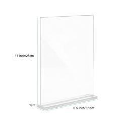 Акриловая стойка для вывесок 8.5x11 дюймов, прозрачная (арт. 21102926)
