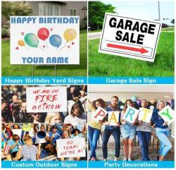 Пластиковые таблички 18x24 дюйма для газонов с подставкой (арт. 21102928)