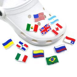 Аксессуары для обуви с флагом, украшения для кроксов на заказ (арт. 21102935)