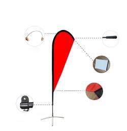 Полиэстеровые рекламные флаги с логотипом для пляжа (арт. 21102947)