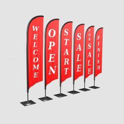 Набор флагов для наружной рекламы, устойчивый к погоде (арт. 21102951)