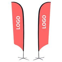 Летающий баннер-флаг для пляжа, сезонная реклама, перьевой флаг (арт. 21102955)