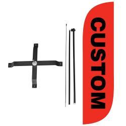 Полиэстеровые баннеры-перья для уличной рекламы, каплевидный флаг (арт. 21102960)