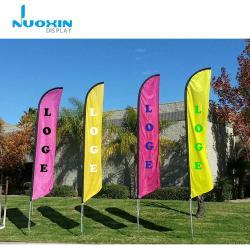 Яркий рекламный каплевидный флаг с печатью, пляжный перьевой флаг (арт. 21102964)