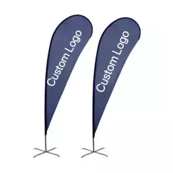 Качественный рекламный каплевидный флаг с флагштоком из стекловолокна (арт. 21102965)