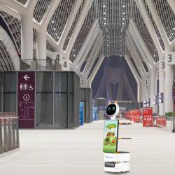 Рекламный робот с настраиваемым LCD-экраном для супермаркетов и ТЦ (арт. 29101705)