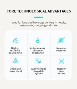 Оптовый ресторанный робот-официант для кафе и кофеен в Гуандуне (арт. 29101726)