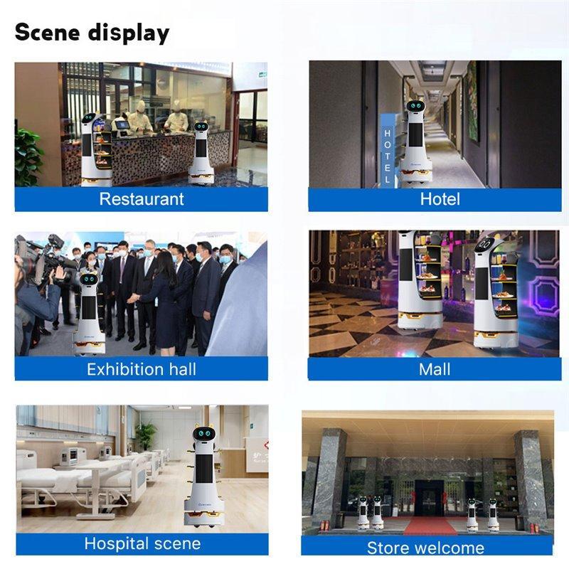 Коммерческий робот для доставки с 4 подносами, грузоподъемность 60 кг (арт. 29101835)