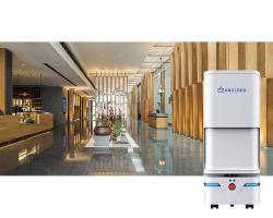 Робот-официант с авто дверью и вызовом лифта для больниц (арт. 29101855)