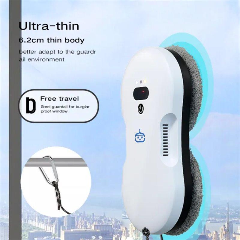 Робот для мойки окон с водяным распылением, ультратонкий корпус и мощность 2800 Па (арт. 29101927)