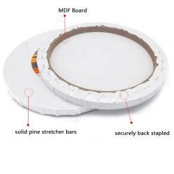 Круглый холст для художников на мдф, натяжной, индивидуальные размеры (арт. 04111535)