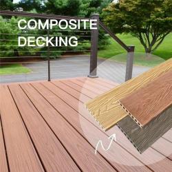 Доски Tercel WPC с деревянной текстурой, полые, для сада и террасы (арт. 04111771)