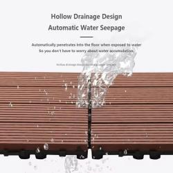 Экологичная водостойкая плитка Tercel WPC для сада и балкона (арт. 04111826)