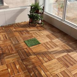 Плитка Tercel WPC для террасы и сада, замковое соединение, композитная (арт. 04111836)