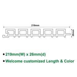 Панель для декора стен с имитацией камня, композитная WPC панель для потолка (арт. 04111880)