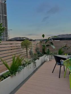 Заборные панели WPC для сада и двора, композит дерево-пластик (арт. 04111900)