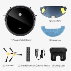 Умный робот-пылесос для полов с функцией влажной уборки и подметания (арт. 04111215)