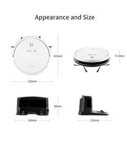 Робот-пылесос 3 в 1 с приложением Tuya, умный пылесос для уборки и мойки (арт. 04111218)