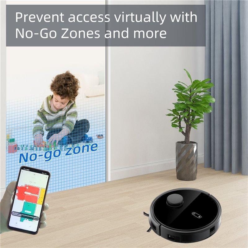 Робот-пылесос с лазерной навигацией для подметания и влажной уборки (арт. 04111308)