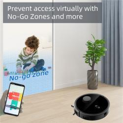 Робот-пылесос с лазерной навигацией для подметания и влажной уборки (арт. 04111308)