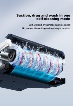 Самоочищающийся электрический пылесос с голосовым помощником для дома (арт. 04111338)