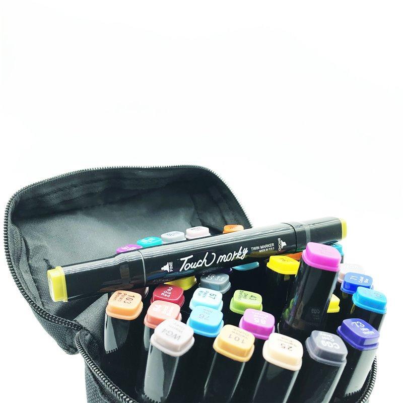 Набор маркеров для рисования и эскизов с двумя концами, 12-168 цветов (арт. 2711752)