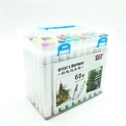 Набор маркеров для рисования и живописи для художников, с двумя концами и спиртовыми чернилами (арт. 2711755)