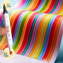 Набор двусторонних цветных карандашей с 100-262 цветами для рисования (арт. 2711758)