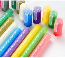 Маркеры для рисования акриловыми красками с быстрым высыханием для тканей и деревянных поверхностей (арт. 2711771)