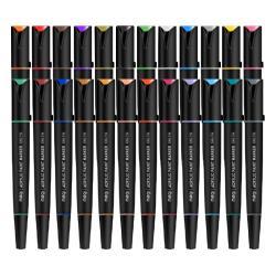 Двусторонние маркеры с обновляемыми чернилами для креативных работ с высоким качеством (арт. 2711775)