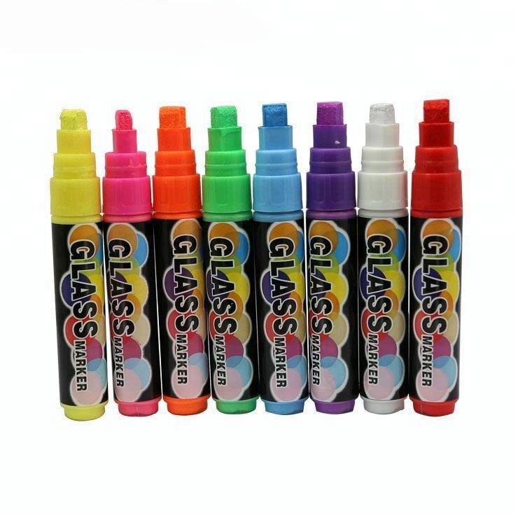 8 цветов маркера с жидким мелом, стираемый маркер для стекла и черной доски (арт. 2711778)