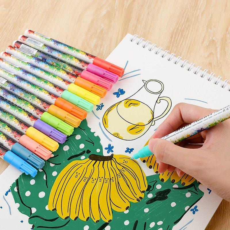 Набор маркеров для рисования 36 цветов 0.7 мм для граффити и художественных работ (арт. 2711779)