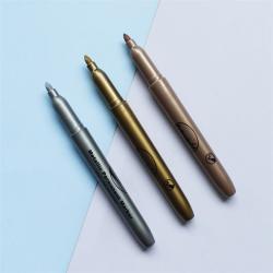 Металлические водостойкие маркеры Sharpie, золотые и серебряные для творчества и рисунков (арт. 2711790)