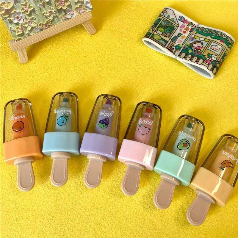 Красочный маркер для заметок в форме мороженого, подарок на День детей, набор маркеров (арт. 2711796)