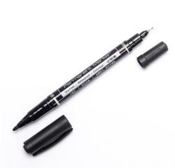 Мини маркер с двойной головкой, постоянный маркер для черного CD диска, индивидуальный логотип (арт. 2811421)