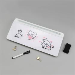 Мини доска для заметок с маркерами для удаления, белая доска для рабочего стола (арт. 2811430)