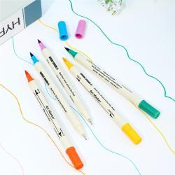 Набор маркеров для акварельного искусства, кисточка с двухсторонним наконечником для каллиграфии и живописи (арт. 2811447)