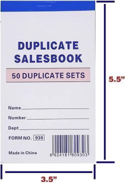 Чековые книги для отелей с бесуглеродной бумагой для счетов и депозитов (арт. 2611466)