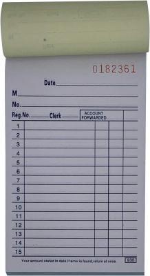 Трехчастные книги для накладных из бесуглеродной бумаги формата A5 (арт. 2611474)