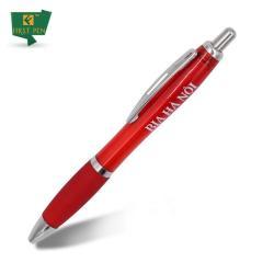 Промо-ручка с металлической клипсой, белый пластик, на заказ (арт. 2611622)