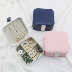 Органайзер для украшений из PU кожи, дорожная шкатулка для серег и колец с логотипом (арт. 2611631)