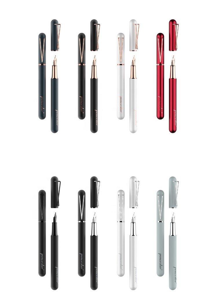 Брендовая металлическая перьевая ручка с коробкой, с логотипом на заказ (арт. 2611652)