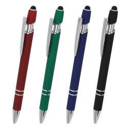 Металлическая ручка-стилус с логотипом, для промоакций, мягкий захват (арт. 2611675)