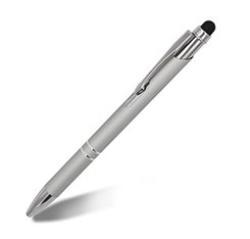 Ручка 2 в 1 с алюминиевым стержнем, стилус и шариковая, с логотипом (арт. 2611678)