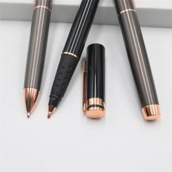 Роскошная роллер-ручка из розового золота, с логотипом, стильный подарок (арт. 2611696)