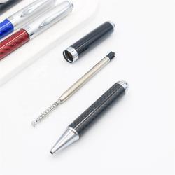 Роскошная ручка из углеродного волокна, серебряный клипс, металлический корпус (арт. 2611705)