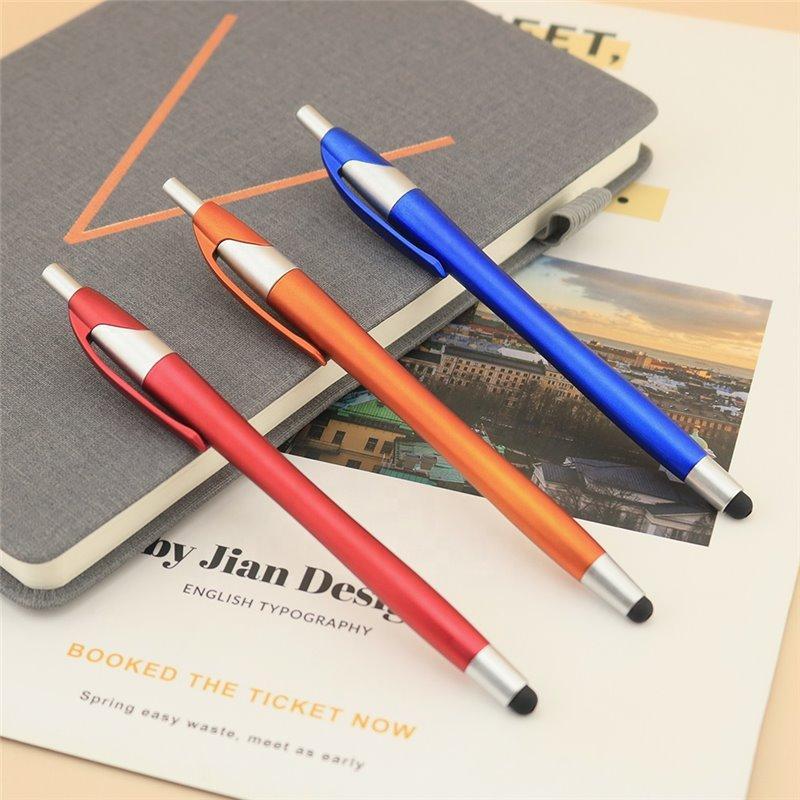 Тонкая пластиковая ручка со стилусом, для Android-устройств, на заказ (арт. 2611710)